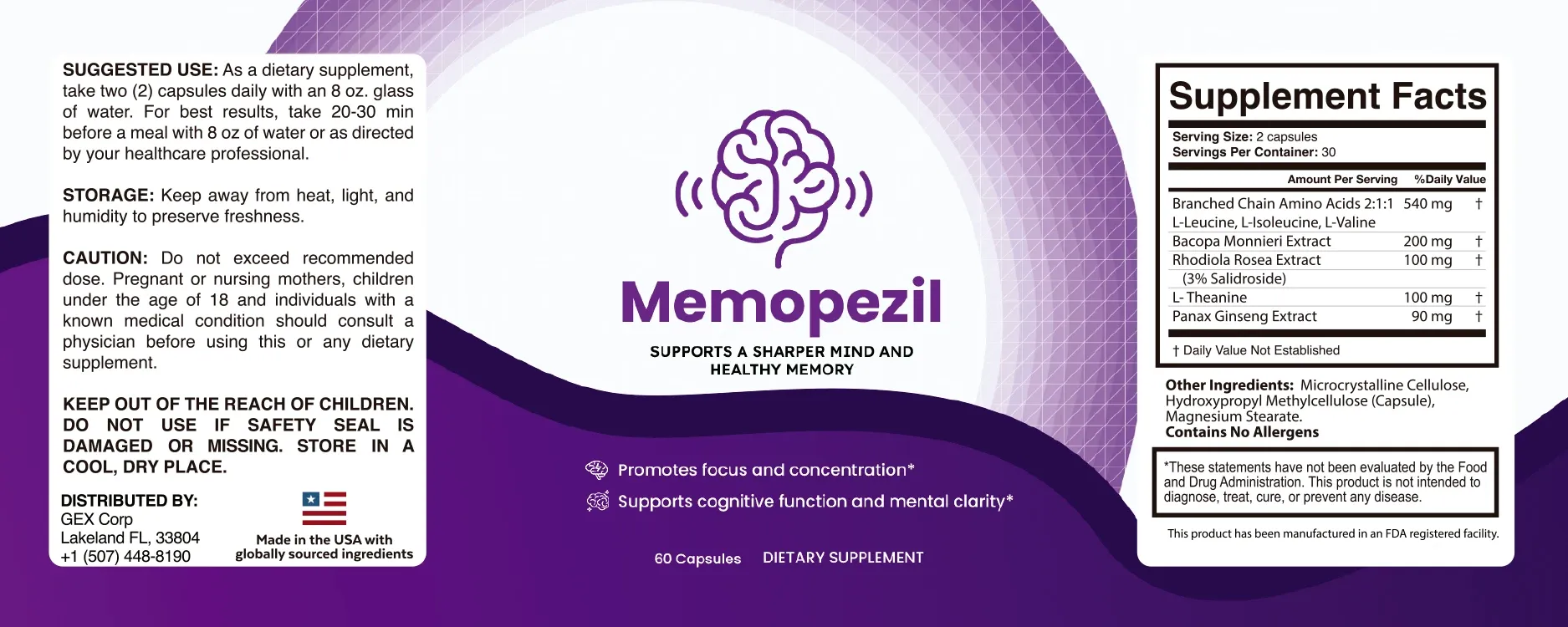 Memopezil secure checkout